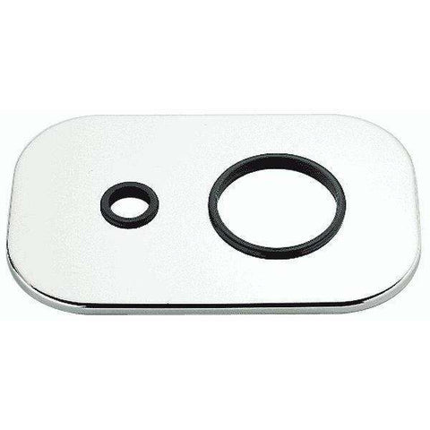 ZPIA002 PIASTRA 2 FORI NORMALE PER ARTICOLO 015 CROMATO PAFFONI-Archigo.it