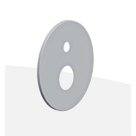 ZPIA076 PIASTRA 2FORI ø200 CON GUARNIZIONI PER CANDY 015 STEEL PAFFONI-Archigo.it