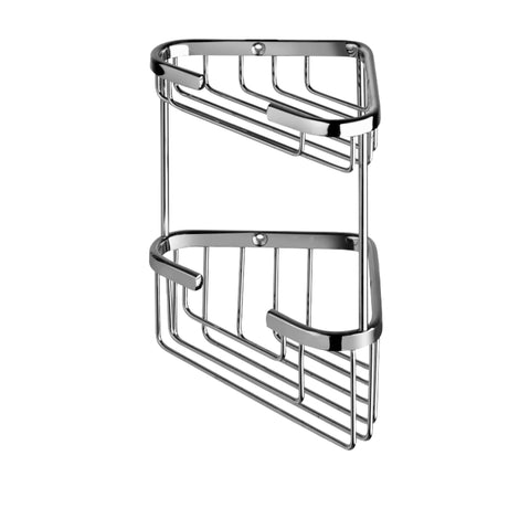 ZPOR004 GRIGLIA CESTINO 2 RIPIANI 166x112x195 CROMATO PAFFONI-Archigo.it
