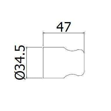 ZSUP010 SUPPORTO ESTERNO FISSO PER ARTICOLO 026 NERO OPACO PAFFONI-Archigo.it